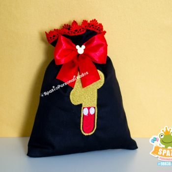 saquinho bordado Papelaria Personalizada de Luxo Tema Mickey