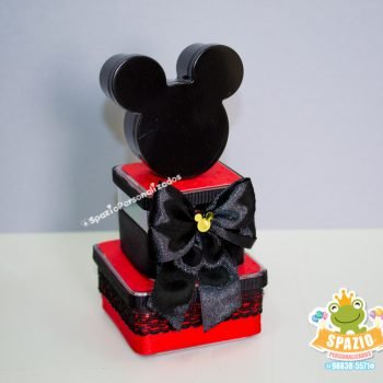 cx Acrílica Papelaria Personalizada de Luxo Tema Mickey