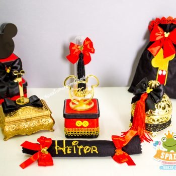 kit Papelaria Personalizada de Luxo Tema Mickey