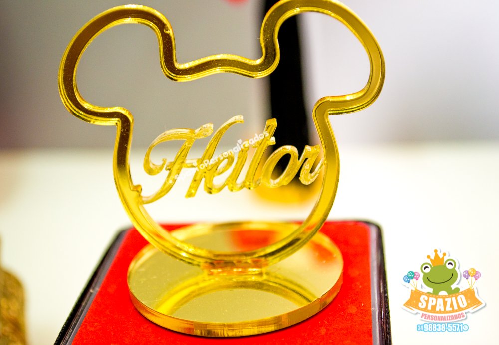 laser Papelaria Personalizada de Luxo Tema Mickey