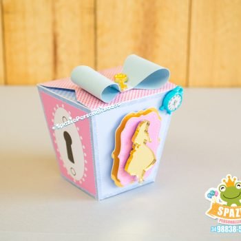 Cx Sushi PAPELARIA PERSONALIZADA - FESTA ALICE NO PAÍS DAS MARAVILHAS - LUXO UBERLÂNDIA