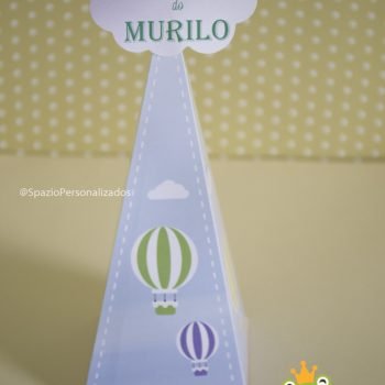 caixa cone Tema Balão e Pipa