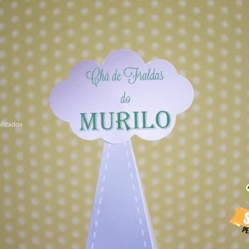 caixa cone Tema Balão e Pipa