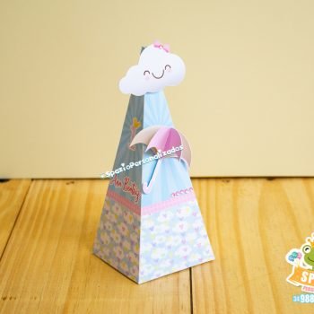 Caixa Cone Chuva de Amor - Scrap Festa