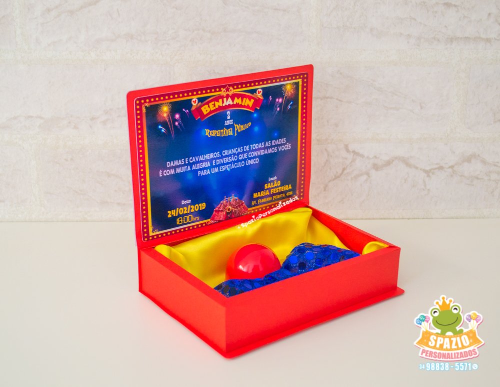 Convite Personalizado Circo do Mickey