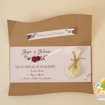 Convite de Casamento - Balão - Craft