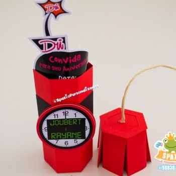 Convite Dinamite Personalizado