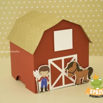 Celeiro Fazendinha Personalizada em Scrap