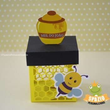 Caixa colmeia fazendinha scrap da festa