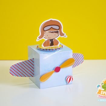 caixa cubo avião festa aviador menino - Uberlândia-MG