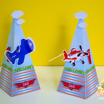 Caixa Cone - Aviões da Disney