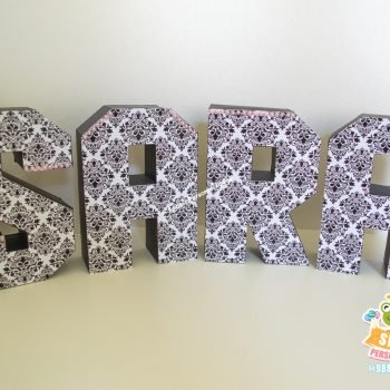 nome 3d Tema Boneca em Paris