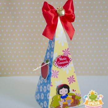 Caixa Cone Branca de Neve Luxo