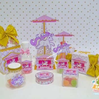 Tema Scrap Carrossel de Unicórnio