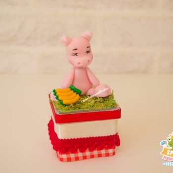 Caixa Acrilica Papelaria Fazendinha Menina