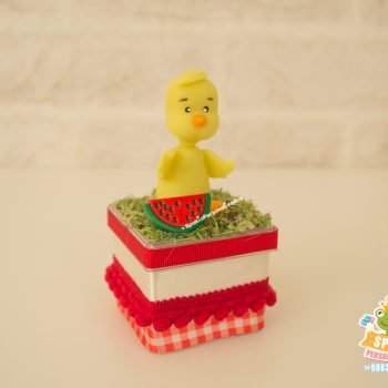Caixa Acrilica Papelaria Fazendinha Menina