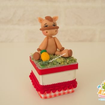 Caixa Acrilica Papelaria Fazendinha Menina