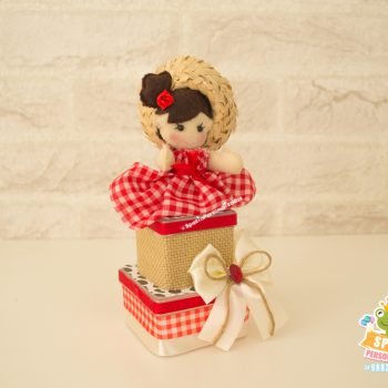 Acrilica Papelaria Fazendinha Menina