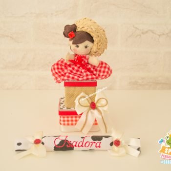 Caixa Acrilica Papelaria Fazendinha Menina