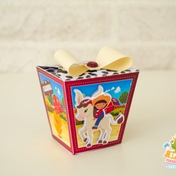 Caixa Sushi Papelaria Fazendinha Menina