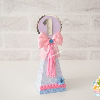 CAIXA CONE - SCRAP JARDIM DE BONECAS