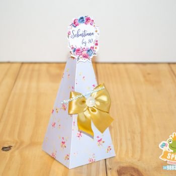 CAIXA CONE SCRAP FESTA DE 80 ANOS - PERSONALIZADA