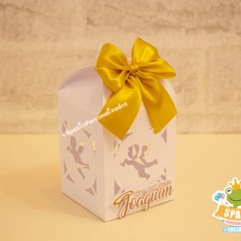 Caixa Milk Vazada Luxo Scrap Batizado Luxo