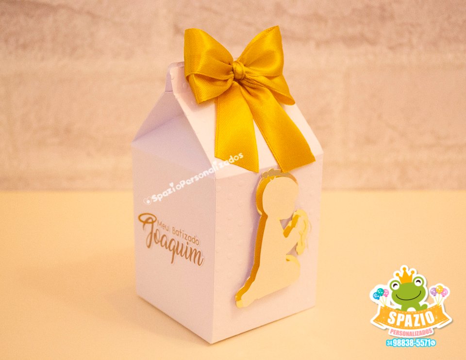 Batizado Luxo Caixa Milk Luxo Scrap