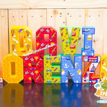 nome 3d - Tema Brinquedos