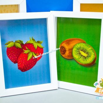 Quadro Personalizado em Scrap Papel - Frutaria