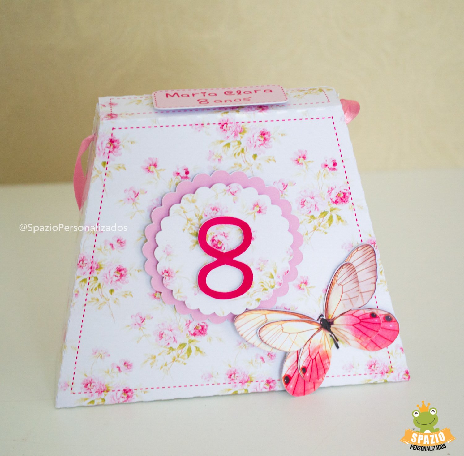 Scrap da festa infantil Tema Jardim de Borboletas