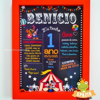 chalkboard Scrap Circo do Mickey Uberlândia