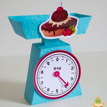 balança em scrap de confeitaria