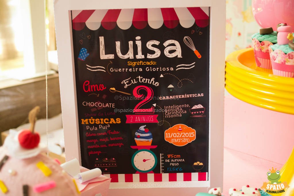 Chalkboard Papelaria Personalizada - Confeitaria