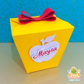 caixa sushi branca de Neve Cute