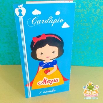 cardapio branca de Neve Cute