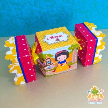 caixa bala branca de Neve Cute