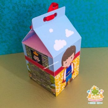 caixa milk principe branca de Neve Cute