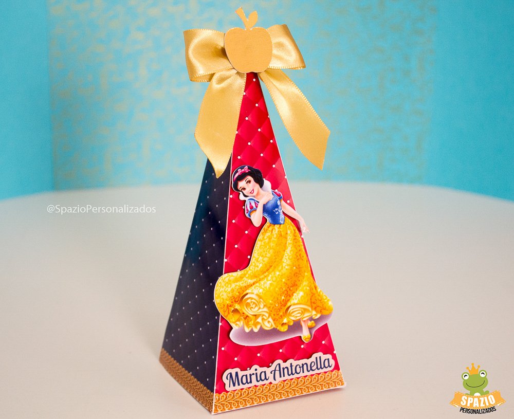 caixa cone - Branca de Neve Tradicional