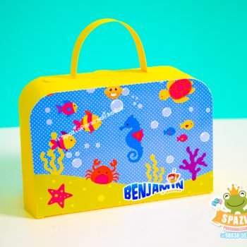 Maletinha Festa fundo do mar personalizada