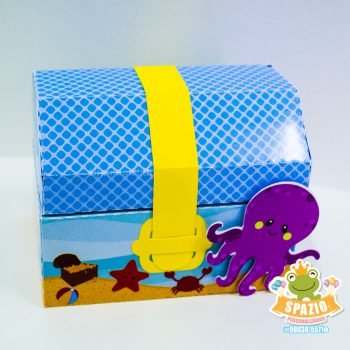 bauzinho fundo do mar festa personalizada