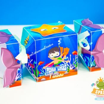 Personalizados Fundo do Mar em Scrap - Caixa Bala