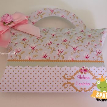bolsinha tema carrossel semi luxo