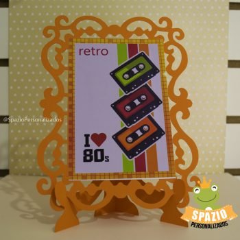 Scrap Porta Retratos Personalizado - Tema anos 80