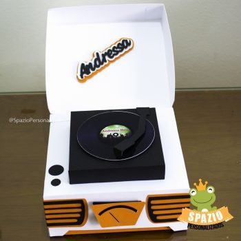 Vitrola em Scrap Festa Personalizado - Tema anos 80
