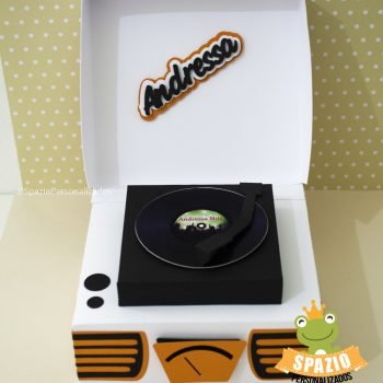 Vitrola em Scrap Festa Personalizado - Tema anos 80