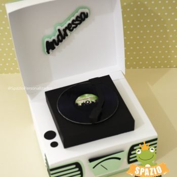 Vitrola em Scrap Festa Personalizado - Tema anos 80