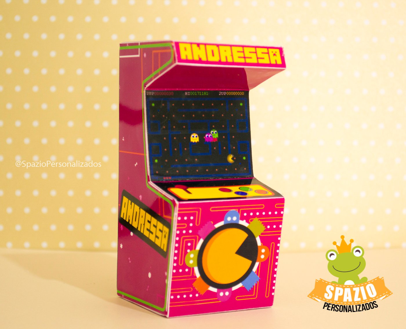 Scrap Fliperama Personalizado - Tema anos 80