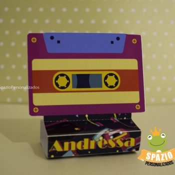 Scrap fita k7 Personalizado - Tema anos 80