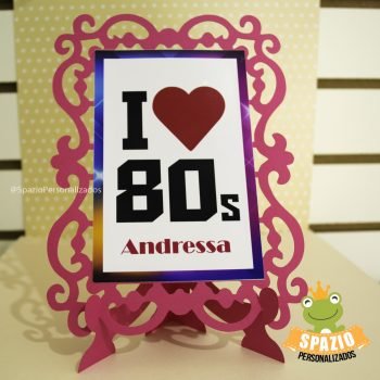 Scrap Porta Retratos Personalizado - Tema anos 80